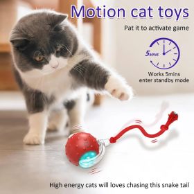 New Cat Rolling Ball Bird Chirping Interactive Cats Toys Mot