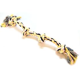 Flossy Chews Colored 4 Knot Tug Rope - X-Large (27" Long)