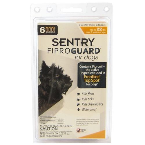 Sentry FiproGuard for Dogs - Dogs up to 22 lbs (6 Doses) Sentry FiproGuard for Dogs - Dogs up to 22 lbs (6 Doses)