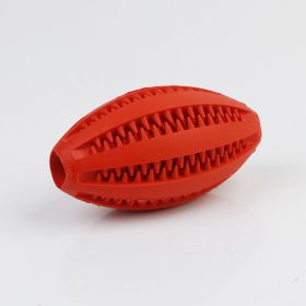 Dog Toy Pet Chewing Molars Teeth Cleaning Olive Watermelon Ball Puzzle Toy (Option: Red-9CM)