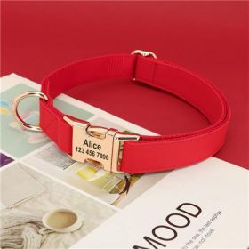 Dog Small Corgi Method  Fighting Collar (Option: Red-L)