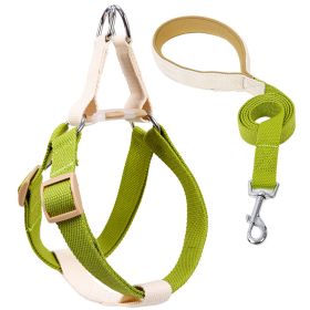 Color Pet Drawstring Leash Vest-style Dog Leash (Option: 7style-L)