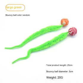 Pet Cat Elastic Ball Interactive Toy (Option: Green-Large-1PCS)