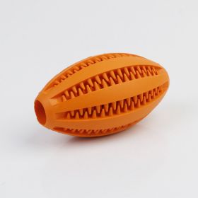 Dog Toy Pet Chewing Molars Teeth Cleaning Olive Watermelon Ball Puzzle Toy (Option: Orange-9CM)