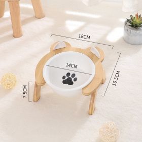 Cervical Spine Tilt Ceramic Cat Basin (Option: Footprint-Single bowl)