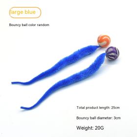 Pet Cat Elastic Ball Interactive Toy (Option: Blue-Large-1PCS)