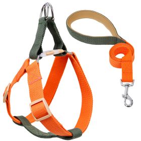 Color Pet Drawstring Leash Vest-style Dog Leash (Option: 1style-M)