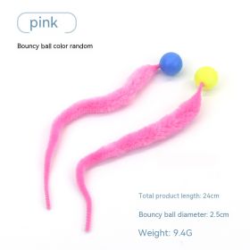 Pet Cat Elastic Ball Interactive Toy (Option: Pink-Small-1PCS)