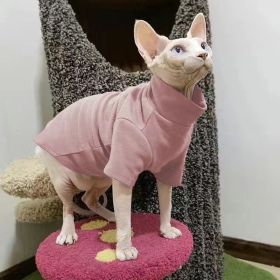 Hairless Cat Clothes Thermal Base (Option: Light Pink-XS)