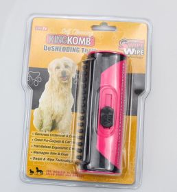 Pet Dog Hair Comb Lint Roller Dog Cat Puppy Cleaning Brush Cats Hair Sofa Carpet Cleaner Brushes Pet Supplies Comb (Option: Good package-Pink)