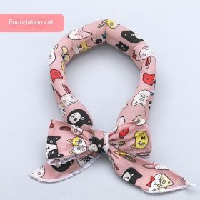 Pet Ice Scarf Summer Scarf Cooling And Heatstroke Prevention (Option: Foundation Cat)