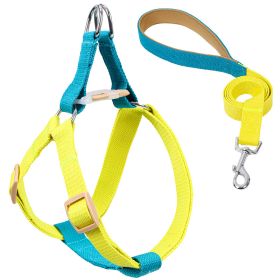 Color Pet Drawstring Leash Vest-style Dog Leash (Option: 3style-L)