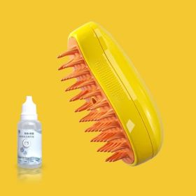 Floating Hair Comb Brush Cat Supplies Complete (Option: Yellow Essence)