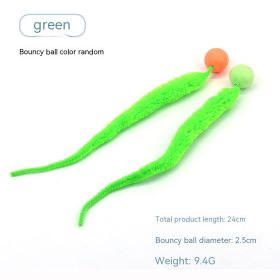 Pet Cat Elastic Ball Interactive Toy (Option: Green-Small-1PCS)