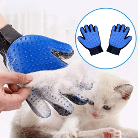 Cat Grooming Glove For Cats Wool Glove Pet Hair Deshedding Brush Comb Glove For Pet Dog Cleaning Massage Glove For Animal Sale (tYPE: Right)