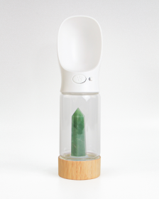 Urban Oasis - Crystal Infused Pet Water Bottle (Crystal: Green Aventurine)