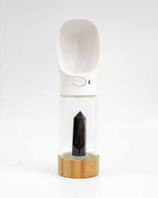 Urban Oasis - Crystal Infused Pet Water Bottle (Crystal: Black Obsidian)