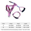 1 Set Pet Supplies Pet Chest and Back Cover Linen Plain Handle Round Rope Explosion-proof Punch Adjustable Traction Rope