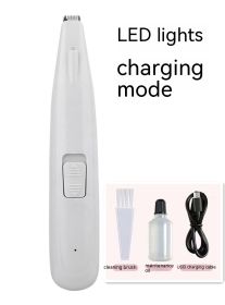 Pet Hair Clipper Pet Hair Shaver Electric Clipper Pet Shaver (Option: White Aluminum Battery-FC 2020C)