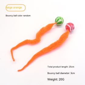 Pet Cat Elastic Ball Interactive Toy (Option: Orange-Large-2PCS)