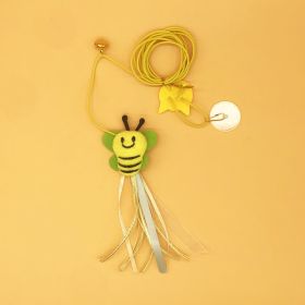 Feather Bell Cat Teaser Cat To Swing Toy (Option: Bee Style)