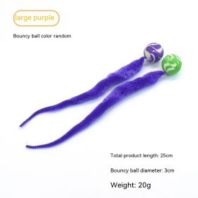 Pet Cat Elastic Ball Interactive Toy (Option: Purple-Large-1PCS)