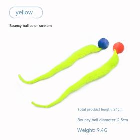 Pet Cat Elastic Ball Interactive Toy (Option: Yellow-Small-1PCS)