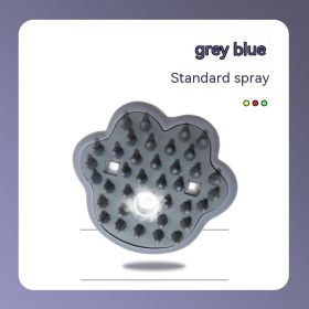 Pet Cat's Paw Modeling Massage Comb Sterilization Pet Products (Option: Gray Blue Basic Spray)