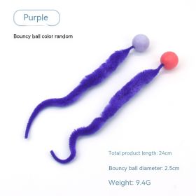 Pet Cat Elastic Ball Interactive Toy (Option: Purple-Small-2PCS)